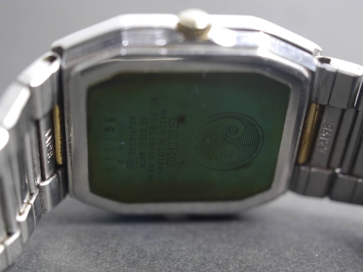 セイコー SEIKO クロノス Chronos クォーツ 3針 純正ベルト 9021-5230 男性用 メンズ 腕時計 W831 稼働品_画像7