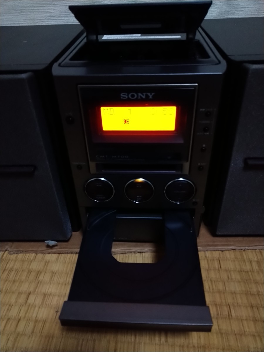 SONY 　ソニー　CMT-M100 CD/MD/カセット/AM/FMラジオコンポ 最大出力：30W_画像2