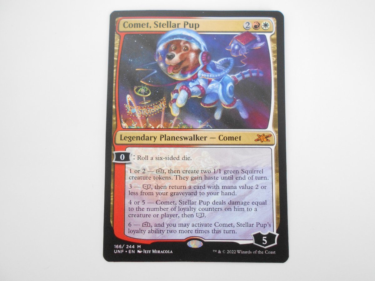 ○Magic: The Gathering MTG Comet, Stellar Pup 英語版 UNF 166/244_画像1