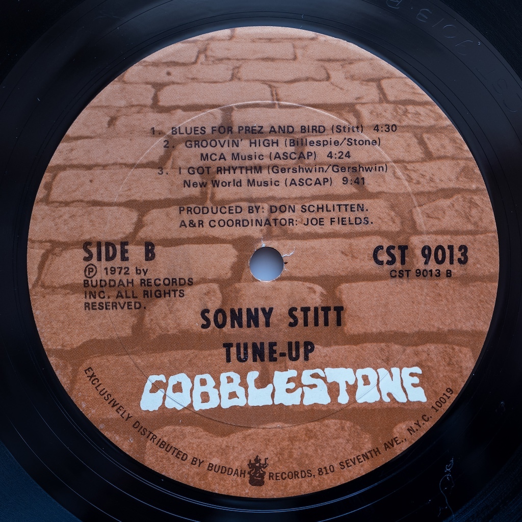 1972年 USオリジナル SONNY STITT / Tune-Up! COBBLESTONE CST 9013 Bell SOUND刻印 / コーティングジャケ / 再生音良好の画像4