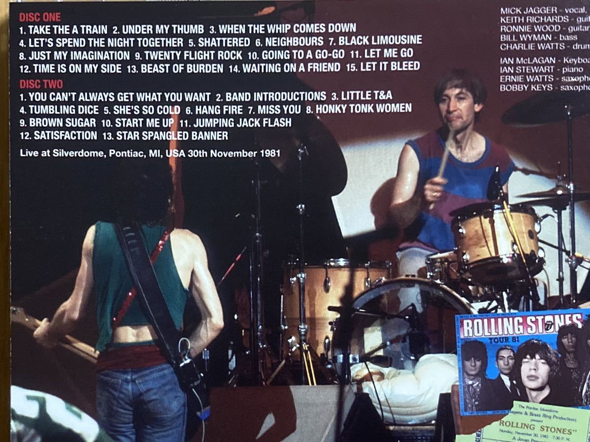 ROLLING STONES ローリングストーンズ / PONTIAC 1981 1ST NIGHT 2CD_画像4