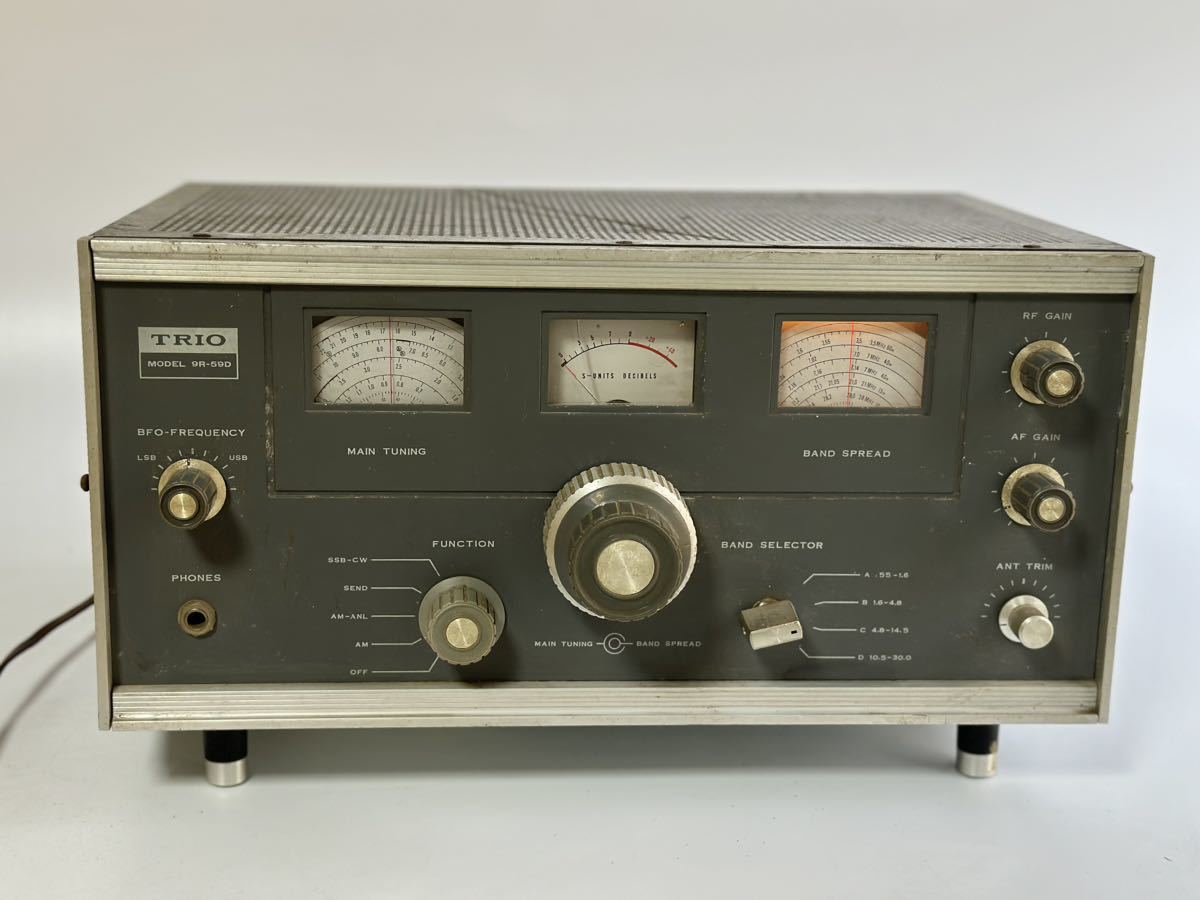  rare TRIO 9R-59D communication type receiver vacuum tube type Trio amateur radio equipment transceiver mania present condition goods 