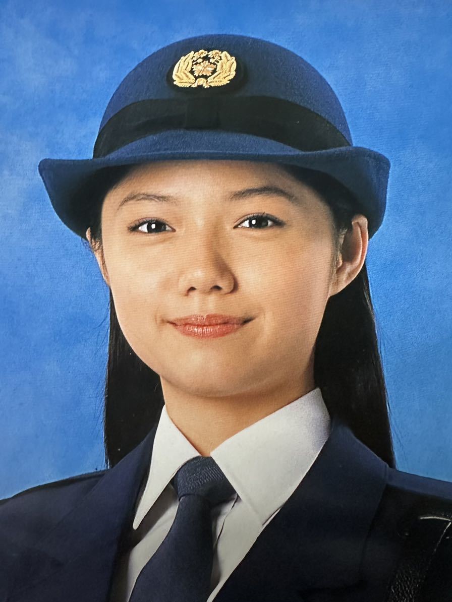  Miyazaki ... whole body not for sale 2005 year police calendar ultra rare poster used that time thing valuable woman police . uniform star woman super idol 