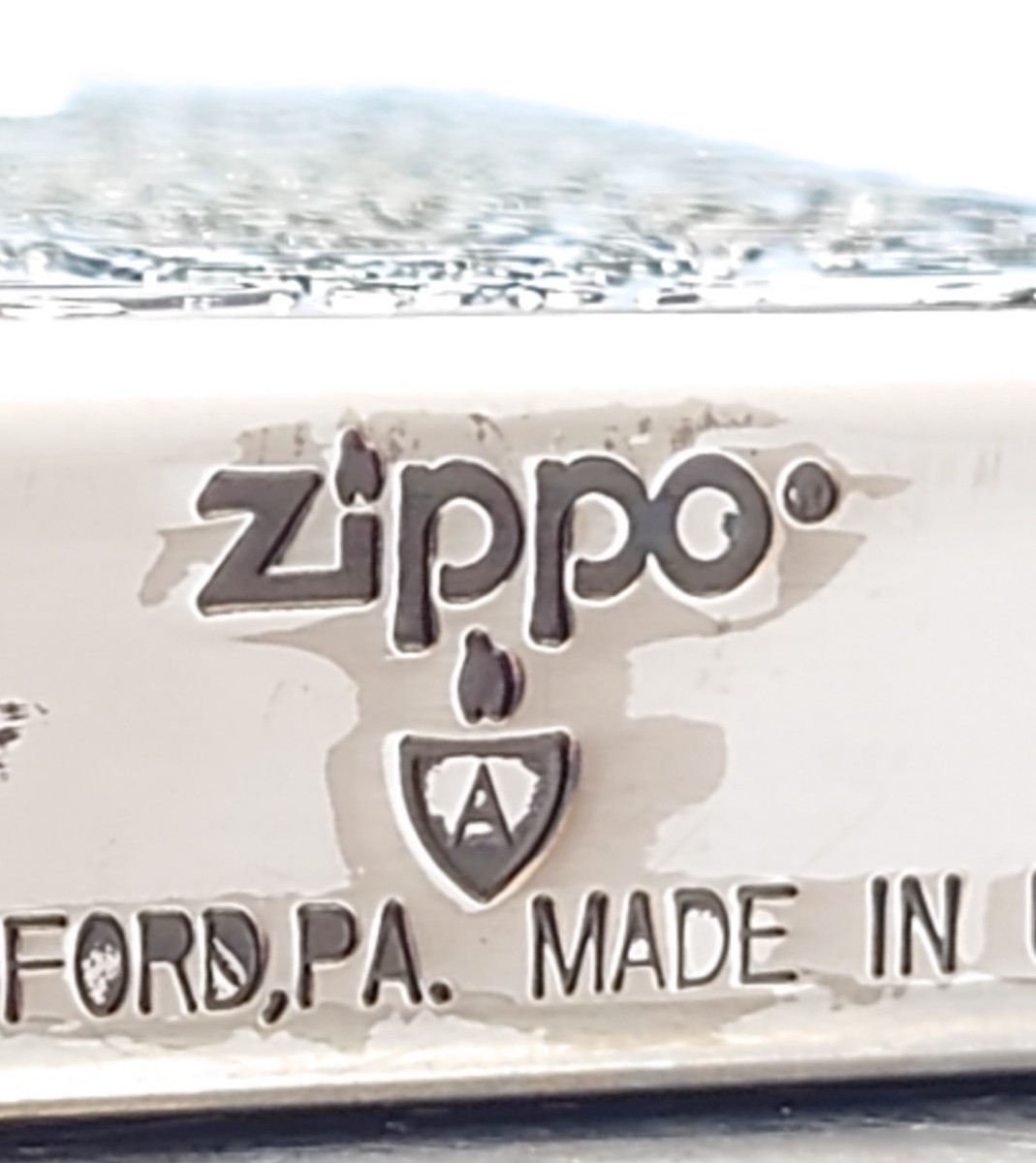 1111円～ ZIPPO Armor 美品 アーマー センターマーク グロテスクスカル ジッポ ジッポー オイルライター USA SILVER Color ドクロ Skull_画像1