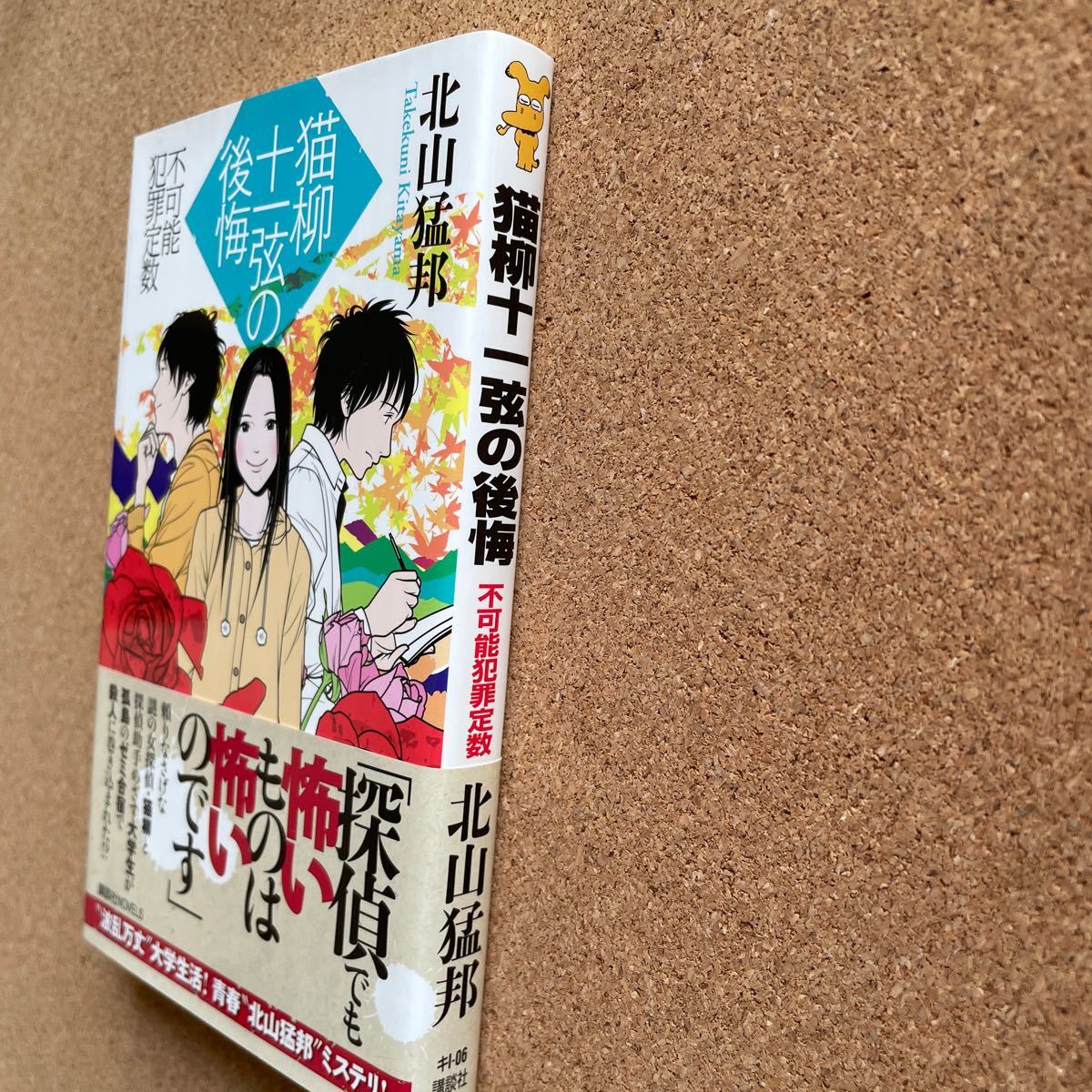 ●ノベルス　北山猛邦　「猫柳十一弦の後悔」　帯付　講談社ノベルス（2011年初版）　長編ミステリー_画像3