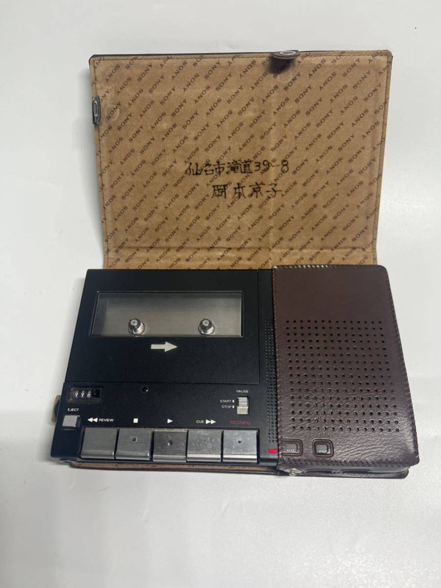 ソニー SONY CASSETTE-CORDER カセットレコーダー 昭和レトロ ラジカセ TCM-280B カバー付き_画像1