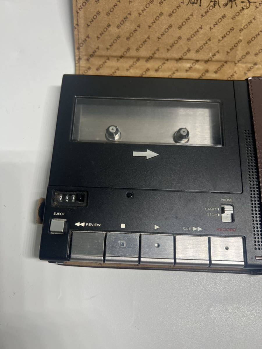 ソニー SONY CASSETTE-CORDER カセットレコーダー 昭和レトロ ラジカセ TCM-280B カバー付き_画像2