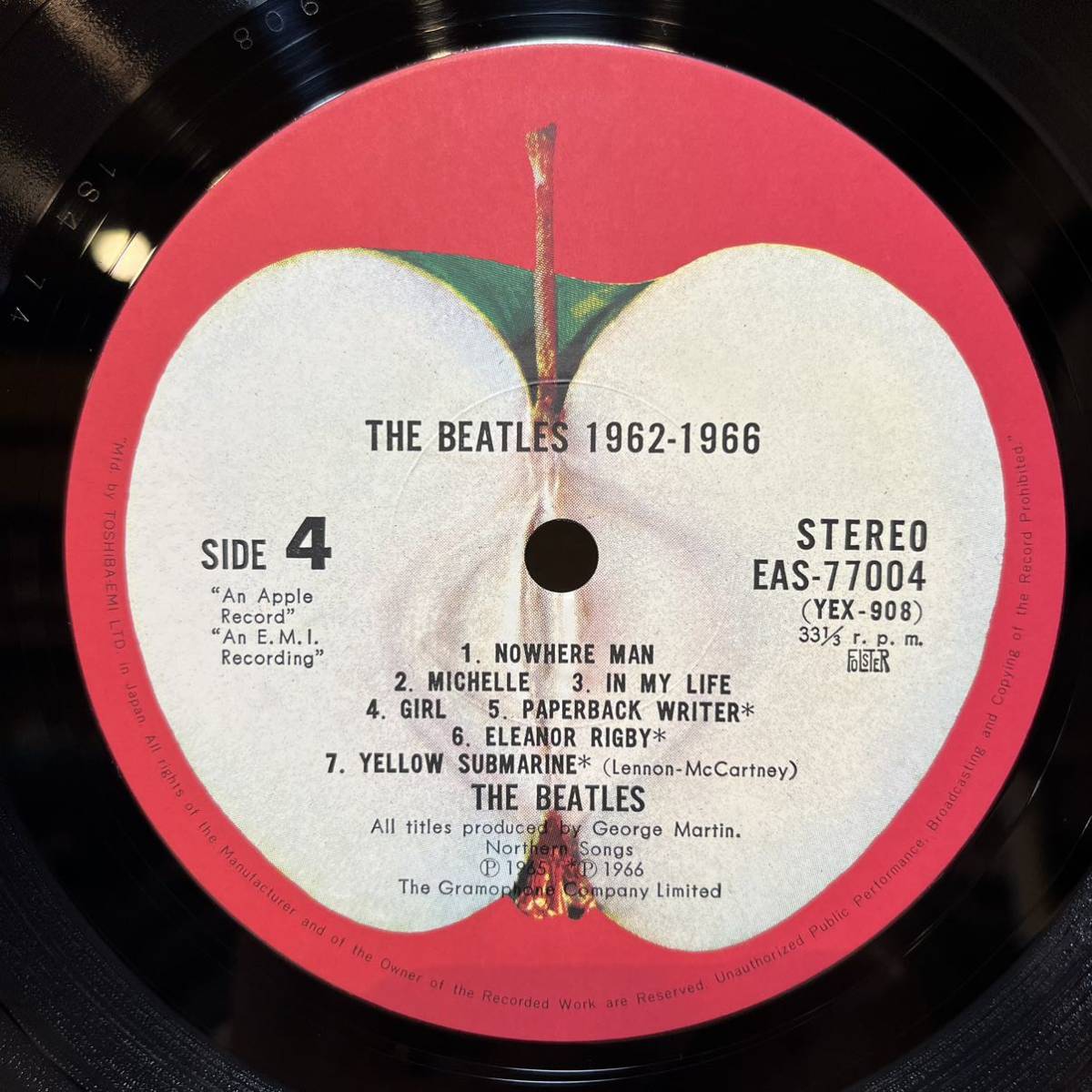 LP 帯付き ザ・ビートルズ The Beatles 1962-1966 ポスター付き EAS-77003~4_画像10