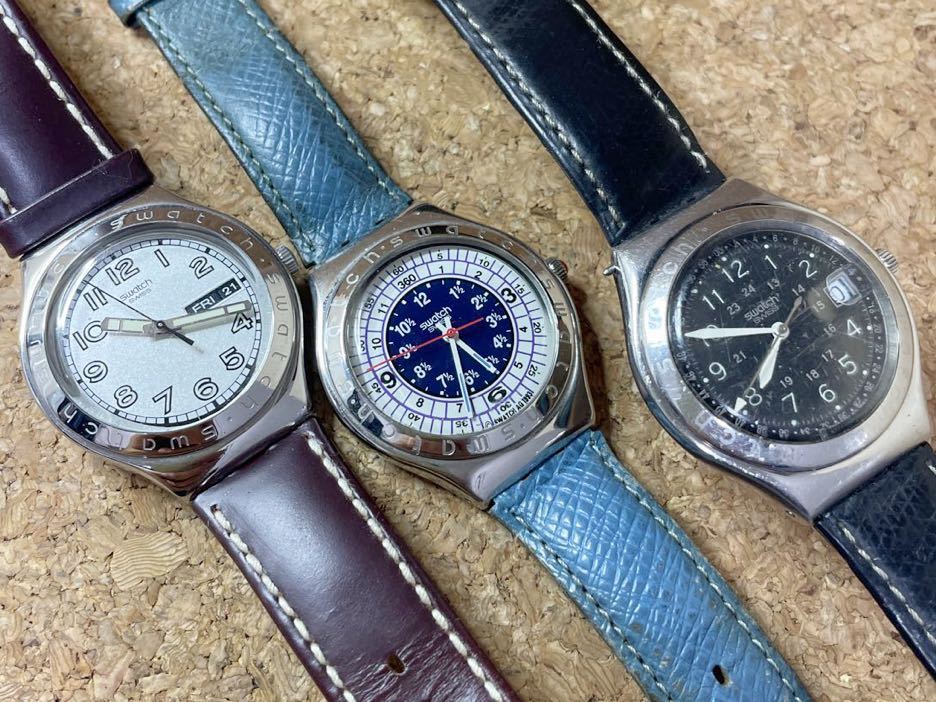 ●可動ジャンク● ３本まとめ売り　swatch IRONY クォーツ 必ず説明文お読み下さい　66_画像1