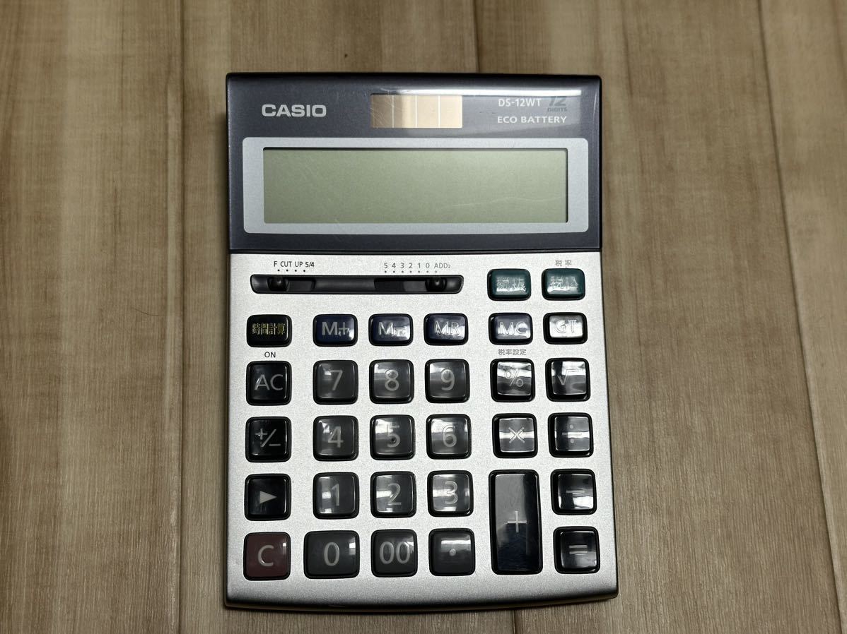 CASIO　カシオ　DS-12WT 12桁ソーラー電卓　USED_画像3