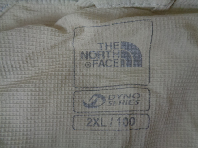 595◆THE NORTH FACE DYNO シリーズ ソフトシェルジャケット◆ザ・ノースフェイス 2XL/100 女性 ライトベージュ/グレー ゆうパケット発送6A_画像6