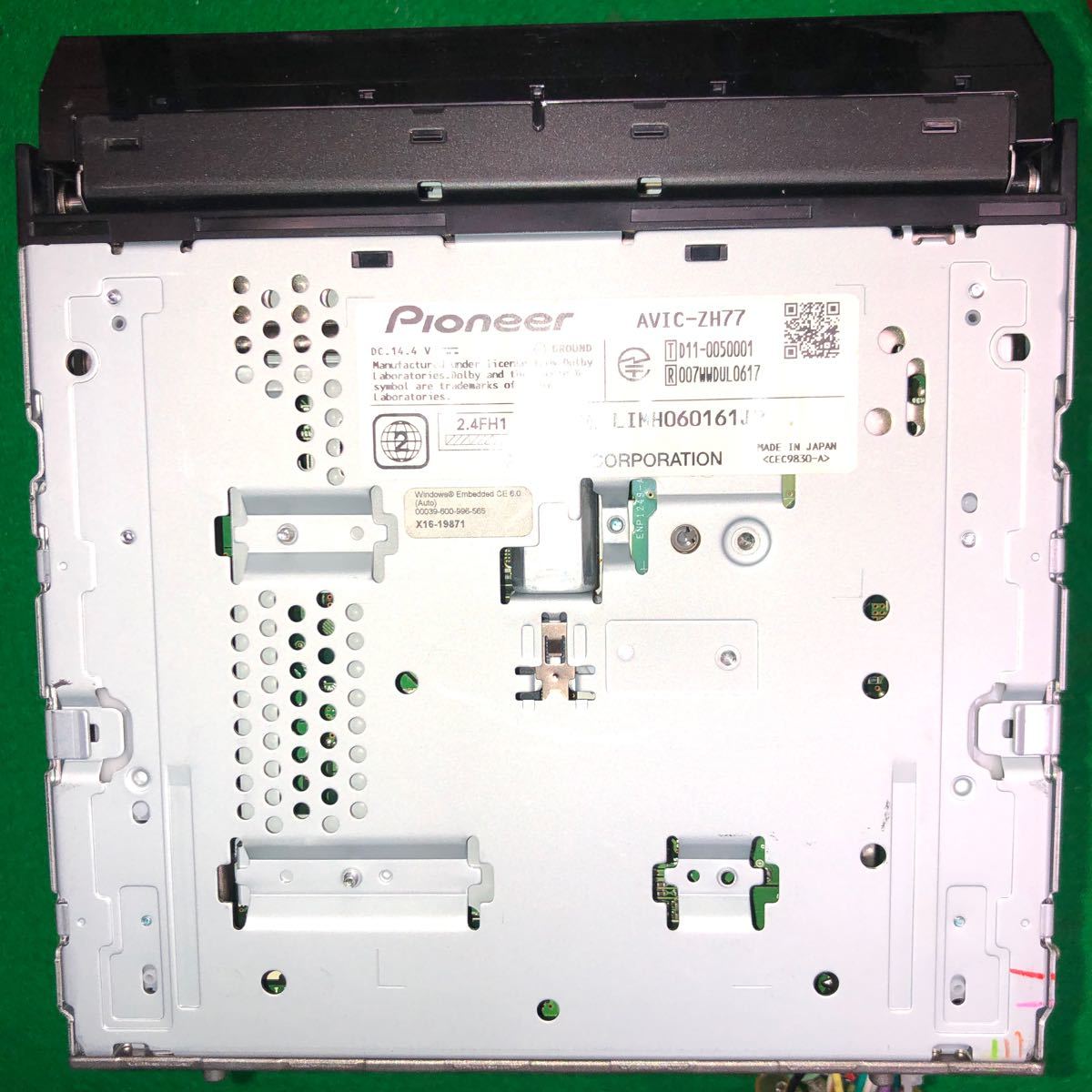 動作確認カロッツェリア AVIC-ZH77HDDナビ 地図2012年 地デジフルセグ Bluetooth内蔵 CD DVD再生OKの画像9