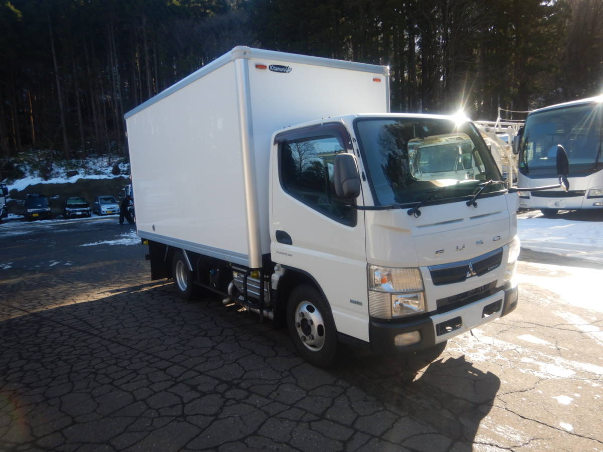 [CH22060]H28 year Canter 4WD insulated van loading 1.9t mileage 32 ten thousand km side door attaching back monitor panel van aluminum van inside size 368×174×174