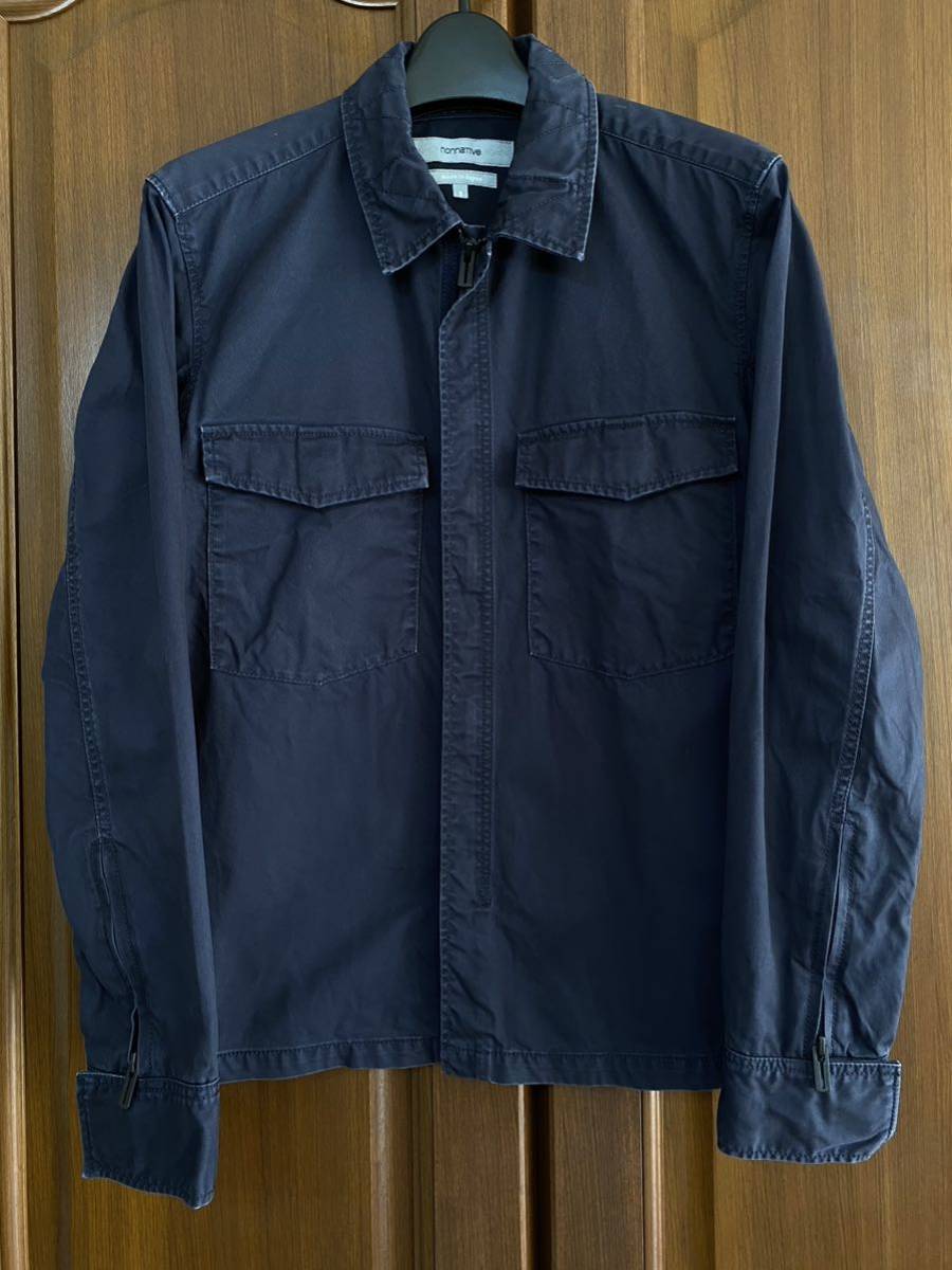 nonnative ノンネイティブ　コットン　シャツジャケット　ネイビー　サイズ1 日本製_画像1