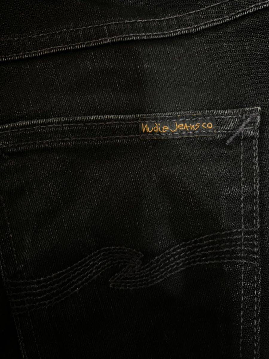 Nudie Jeans ヌーディージーンズ オーガニックコットン　デニム　ブラックジーンズ　サイズ29_画像6