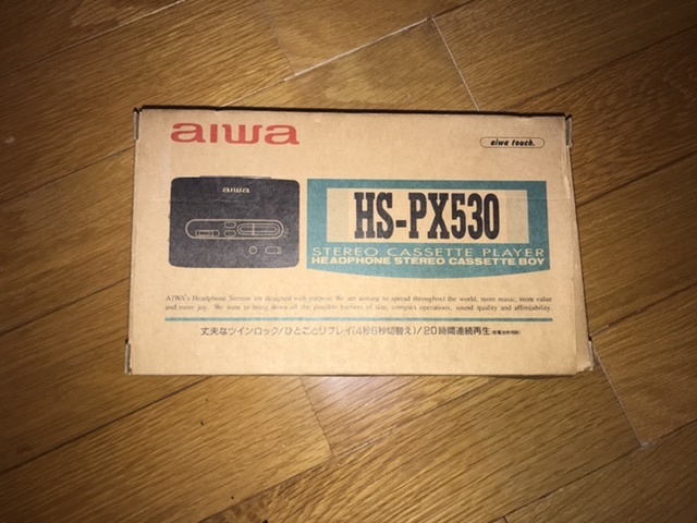 aiwa HS-PX530 未使用品　アイワ　ポータブル　カセットプレーヤー　_画像1