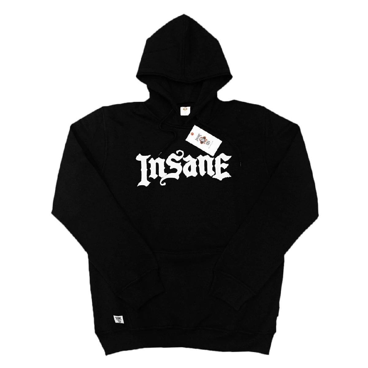 MISTER CARTOON INSANE OG OLD E HOODIE BLACK XL ミスターカートゥーン インセイン オールド フーディー パーカー ブラック コラボ 黒刺繍