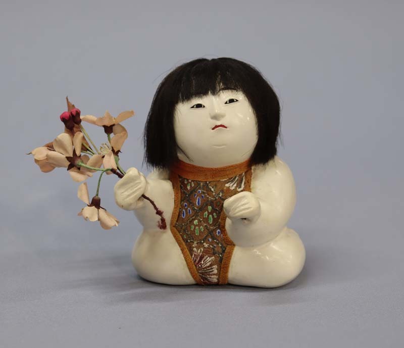 ■即決■ 江戸時代 木彫 御所人形 高12cm つくねの画像1