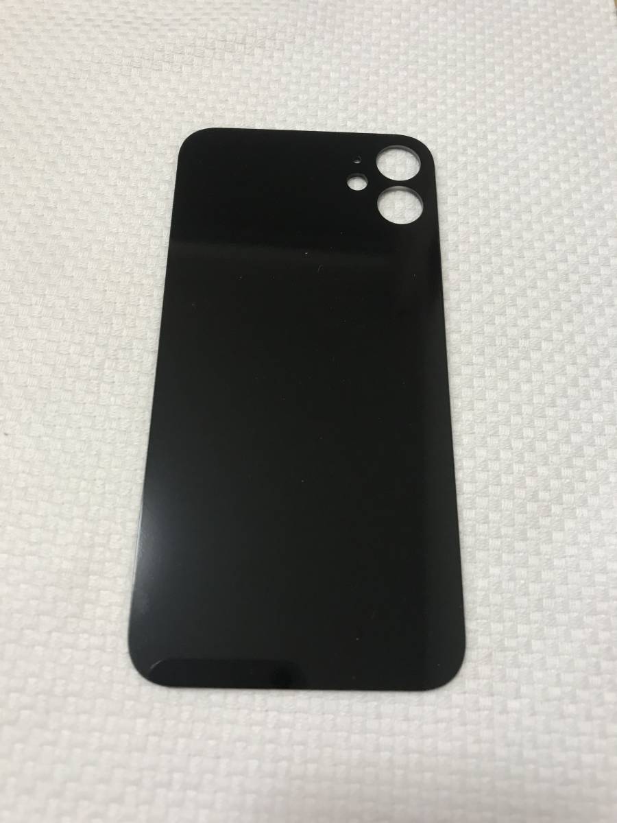 A211-iphone 11 バックパネル アイフォン背面ガラスパネル 交換用【カラー】・ブラック_画像2