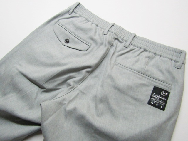 ◆(7582231913)高級!PEARLY GATESマスターバニー\30800.ウールブレンドワンタックGOLFパンツ(4)グレー/新品◆_画像3