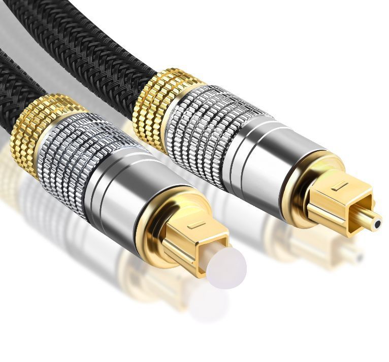  optical digital cable 1m audio cable ( silver ) TOSLINK rectangle plug high quality light cable 