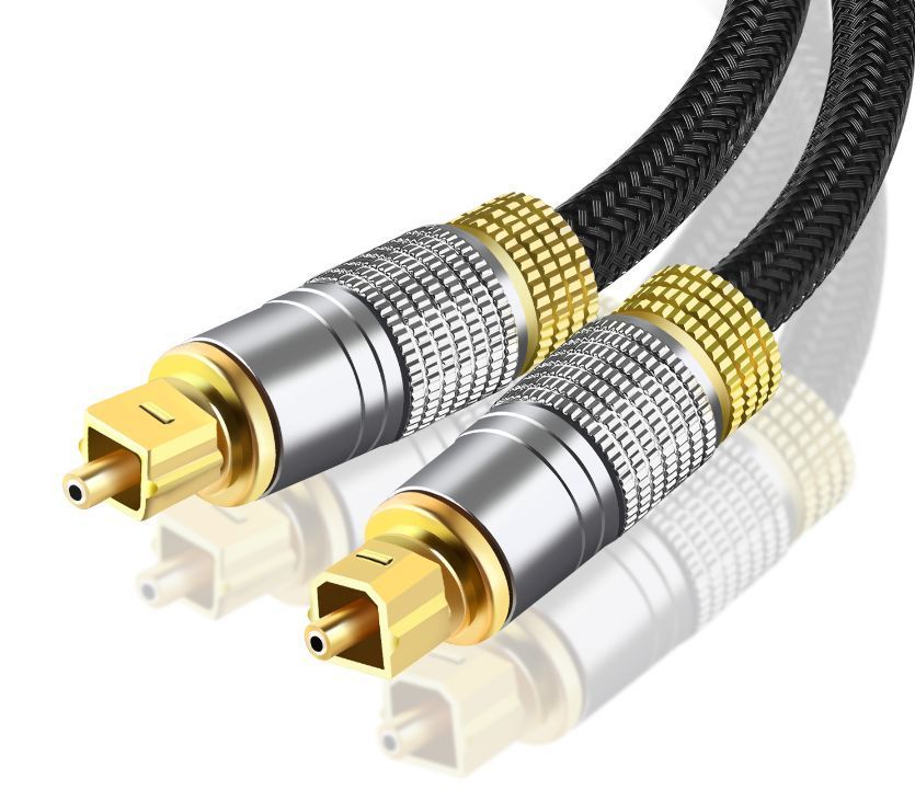  optical digital cable 1m audio cable ( silver ) TOSLINK rectangle plug high quality light cable 