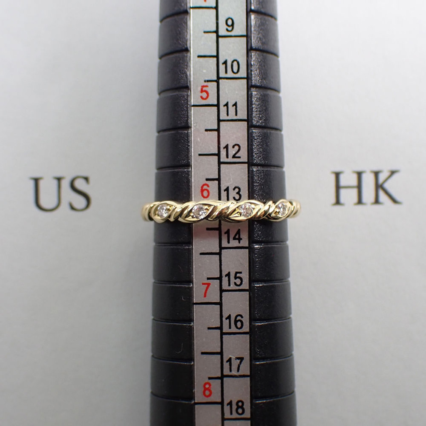 [ б/у ]NINA RICCI/ Nina Ricci K18 бриллиантовое кольцо 12 номер [g210-87]