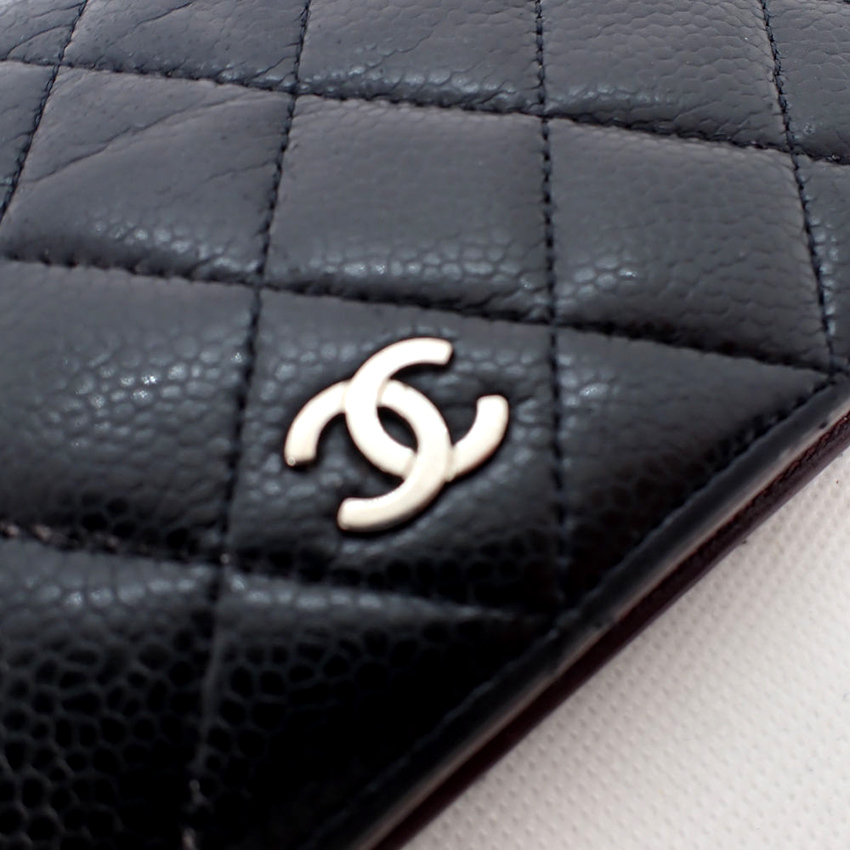 【中古】CHANEL/シャネル マトラッセ ココマーク 二つ折り 長財布[b29-42］_画像3