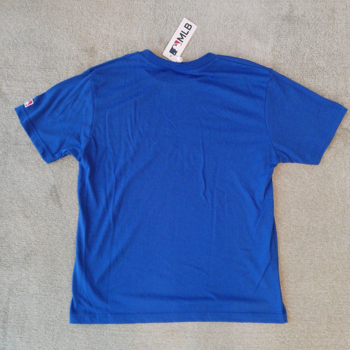 MLB　ドジャース　Tシャツ　公式　公式グッズ　ブルー　青　大谷翔平　刺繍　ロゴ　 半袖　 シャツ　青色　ロゴT
