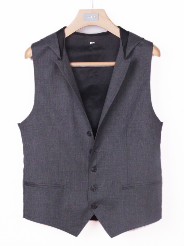 Hooded Gilet Vest フードジレベスト グレー_画像2