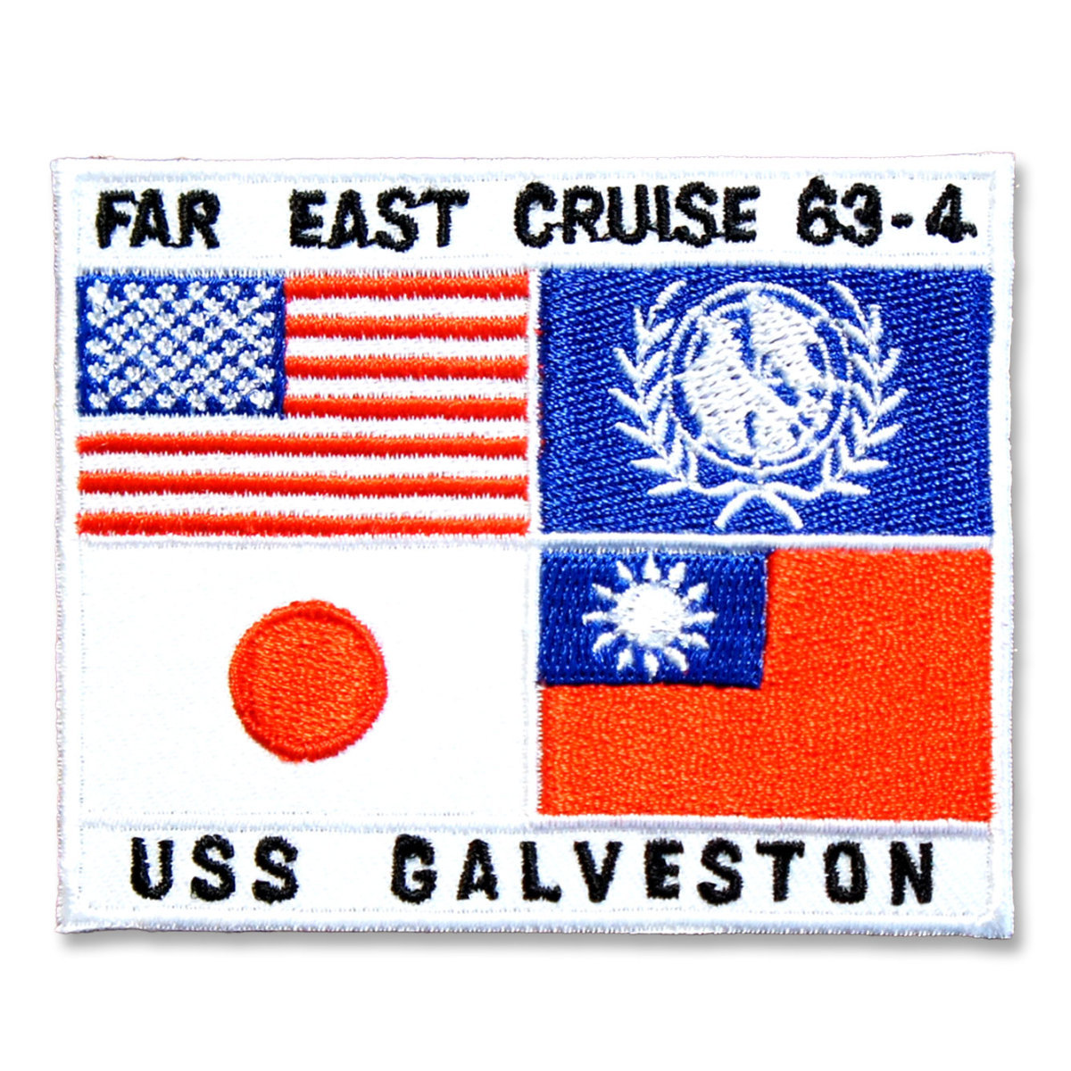 ミリタリーワッペン【FAR EAST CRUSE 63-4 USS GALVESTON/極東クルーズ1963～1964 アメリカ海軍軽巡洋艦】アメリカ海軍の画像2