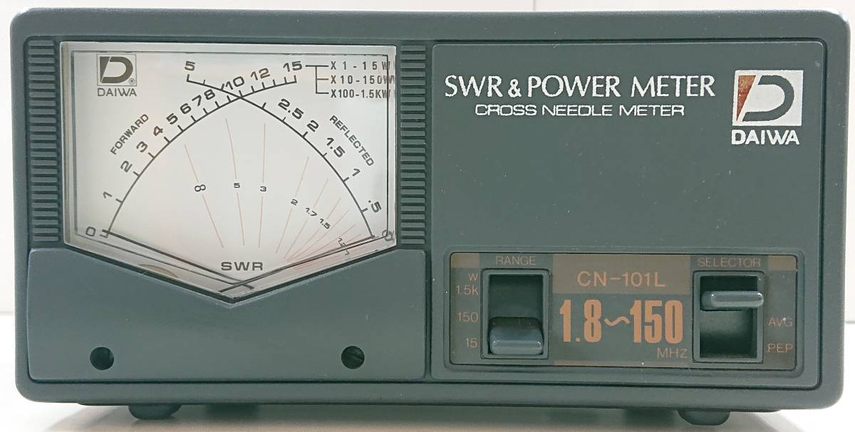 DAIWA CN-101L SWR & POWER METER 1.8-150Mhz 1.5Kw 取扱説明書付 動作未確認品_画像1