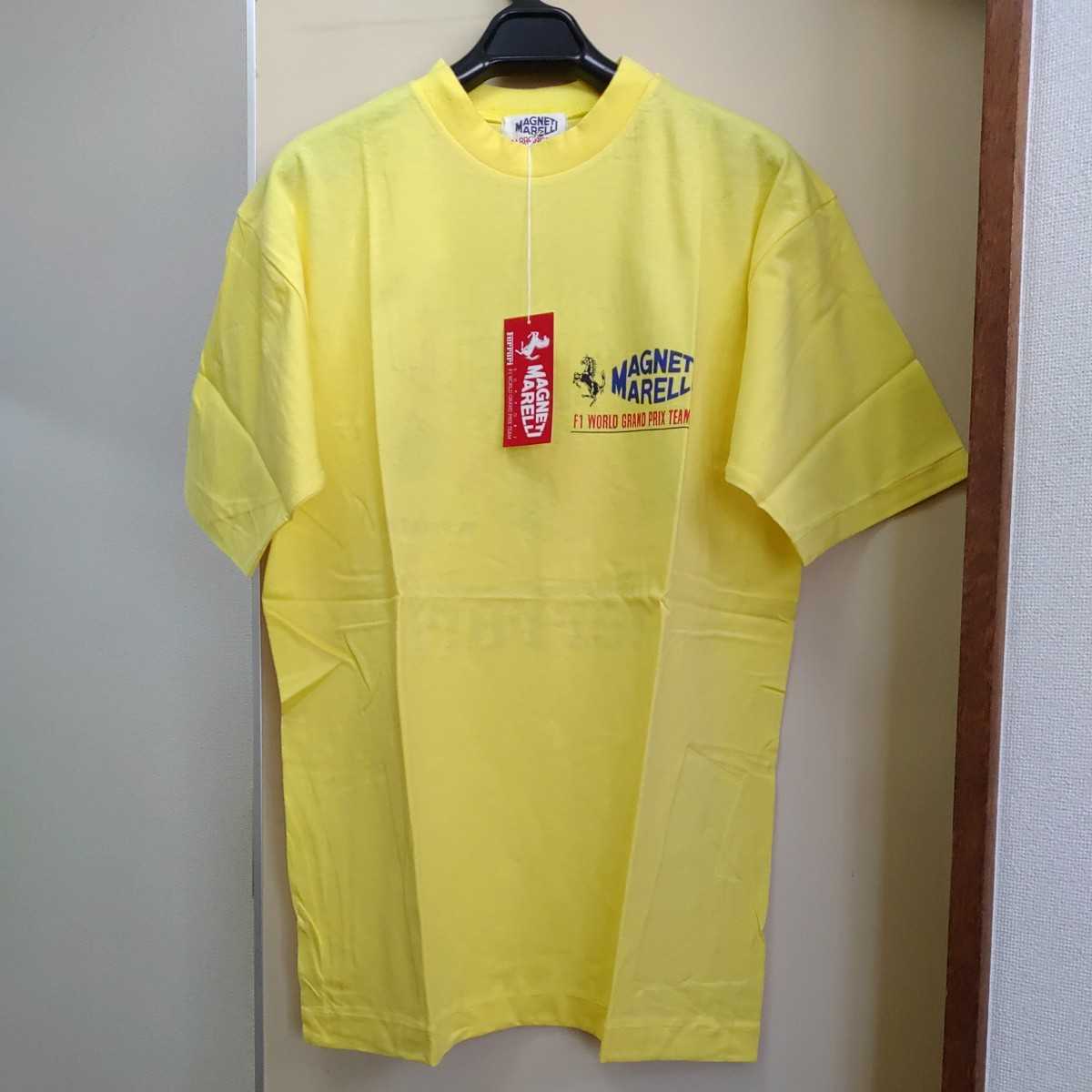 【タグ付き】①Tシャツ ferrari フェラーリ ライセンス契約品 ロゴ 馬 黄色  tシャツ  タグ付き 未使用 0123-B5-SA13の画像5