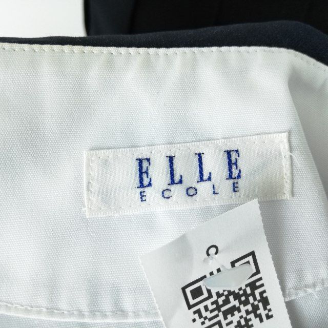 1円 セーラー服 スカート スカーフ 上下3点セット 160A ELLE 中間服 白3本線 女子 学生服 高知商業高校 白 制服 中古 ランクC EY0797_画像7