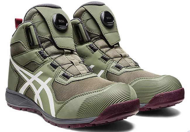 CP214TSBOA-300 25.5ｃｍ カラー（ライケングリーン*ホワイト） アシックス安全靴 新品（税込）の画像1