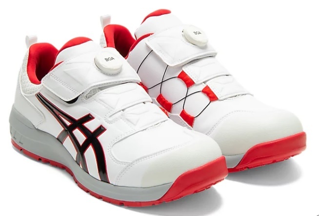 CP307BOA-100 27.5cm color ( white * Classic red ) Asics safety shoes new goods ( tax included )