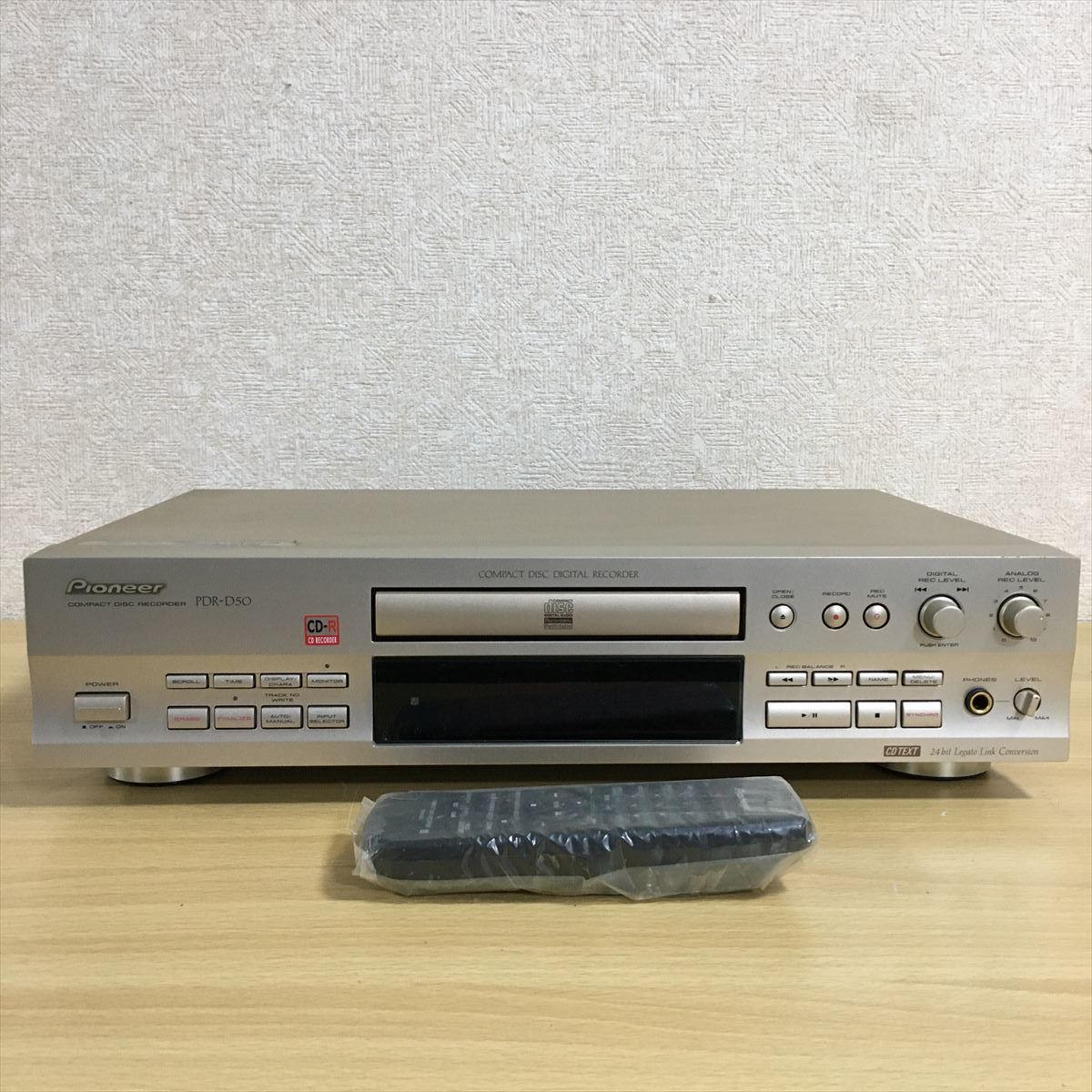 pioneer パイオニア CDレコーダー PDR-D50 CDプレイヤー CDプレーヤー CDデッキ CD コンパクトディスク オーディオ機器 音響機器 1 シ 6477_画像1