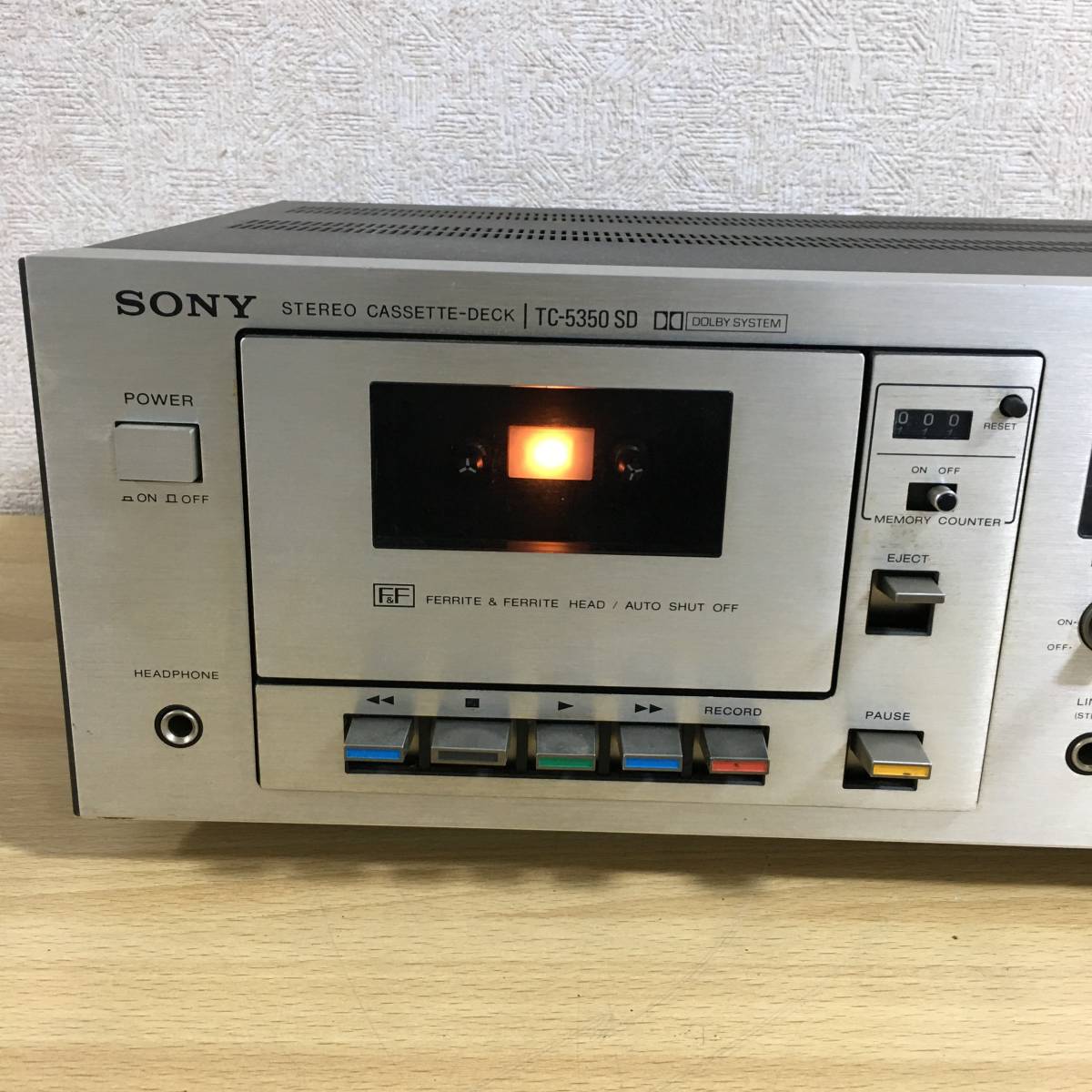 SONY ソニー ステレオカセットデッキ TC-5350SD TC-5350 SD カセットデッキ オーディオ オーディオ機器 音響機器 ジャンク品 1 シ 6613_画像2