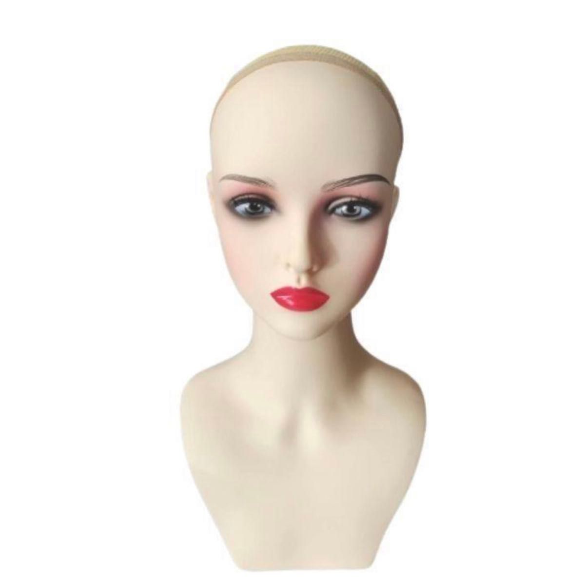 ヘッド マネキン トルソー カット練習用 頭 上半身 女性 ショップ什器 濃い顔 美容院 ハット ウィッグ スタンド 撮影用