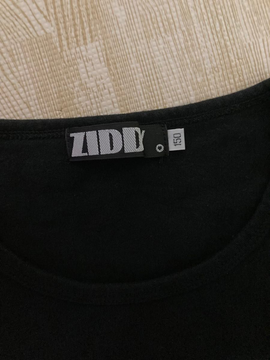 ジディ  ZIDDY   Tシャツ  半袖  五分袖  150cm  ブラック     トップス　キッズ