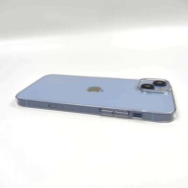 iPhone 14 Plus用 薄型ハードケース カバー シンプル 透明 クリア 側面フル保護 PC_画像5