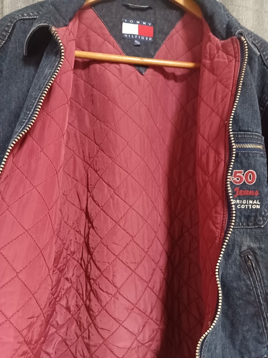 【新品未使用】タグ付きTommy Hilfiger Hilfiger Motorcycle Denim Jacket デニムジャケット トミーヒルフィガー サイズM(L相当)_画像7