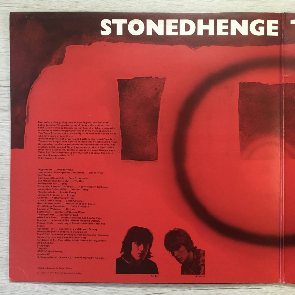 TEN YEARS AFTER STONEHENGE UK盤　GATEFOLD _画像3