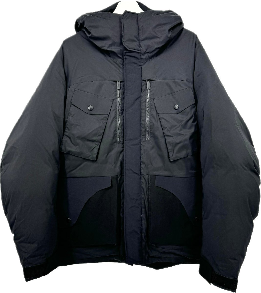 21aw White Mountaineering × STUDIOUS ステュディオス 別注 「GORE-TEX ダウン ジャケット」 WM2173217 1/S 黒 定価￥84,700-_画像1