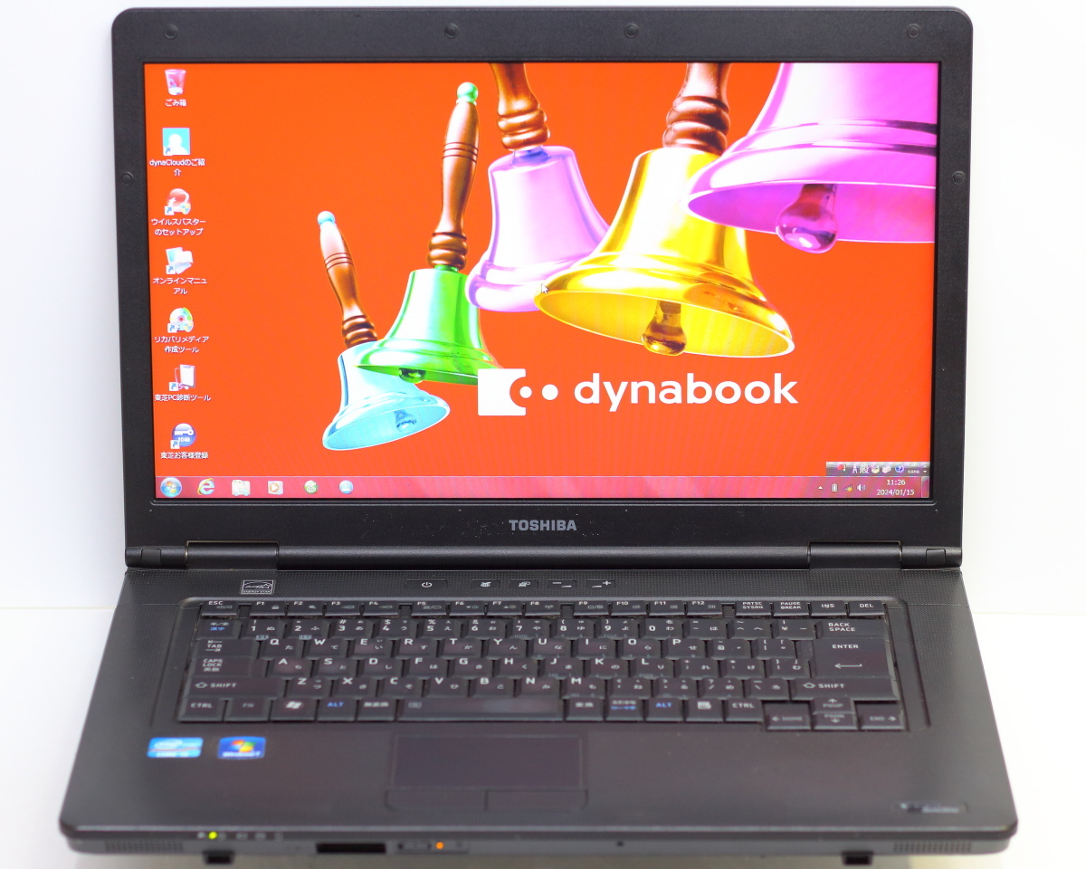 東芝 dynabook Satellite B551/D/Core i5-2520M/4GBメモリ/HDD1TB(1000GB)/15.6TFT/Windows7 Professional リカバリ領域有 #0108_画像1