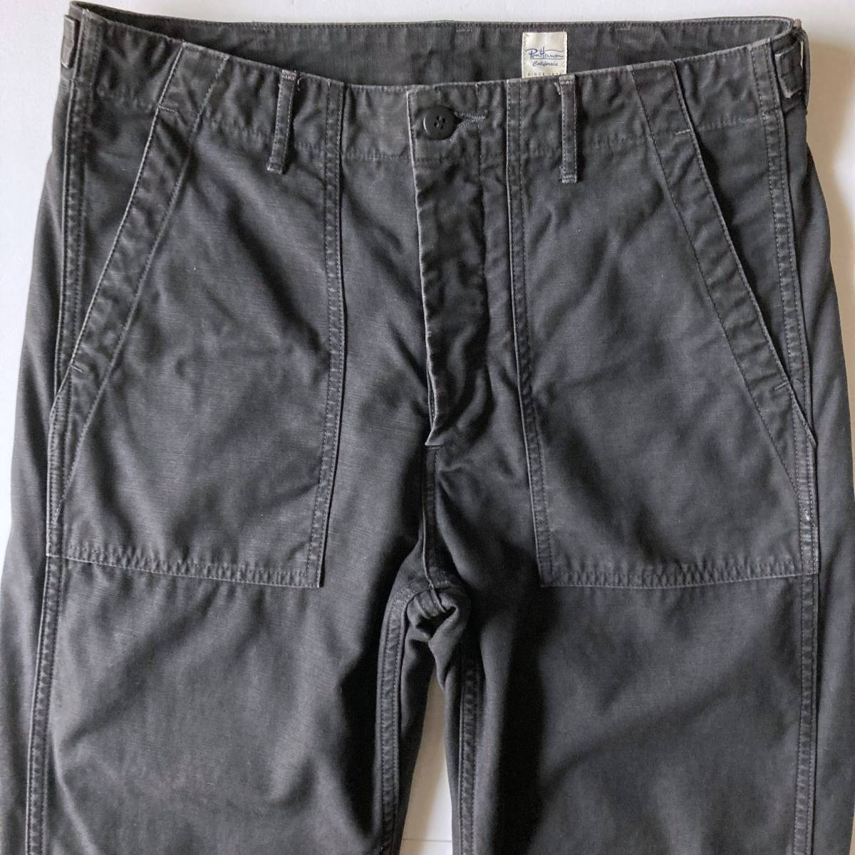 Ron Herman ロンハーマン バックサテンベイカーパンツ 黒 S Ron Herman ロンハーマン バックサテンベイカーパンツ 黒 S