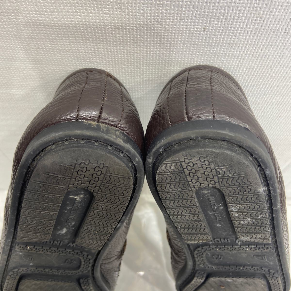 [FERRANTE VIAGGIOfe Ran te]TAO туфли без застежки обувь Италия производства 43 Brown кожа 2401oki