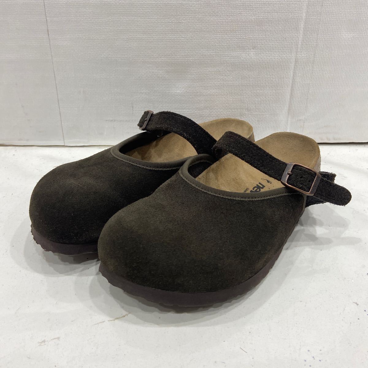 [BIRKENSTOCK Birkenstock ]newalk sandals 39 dark brown suede leather Boston new walk montana2401oki