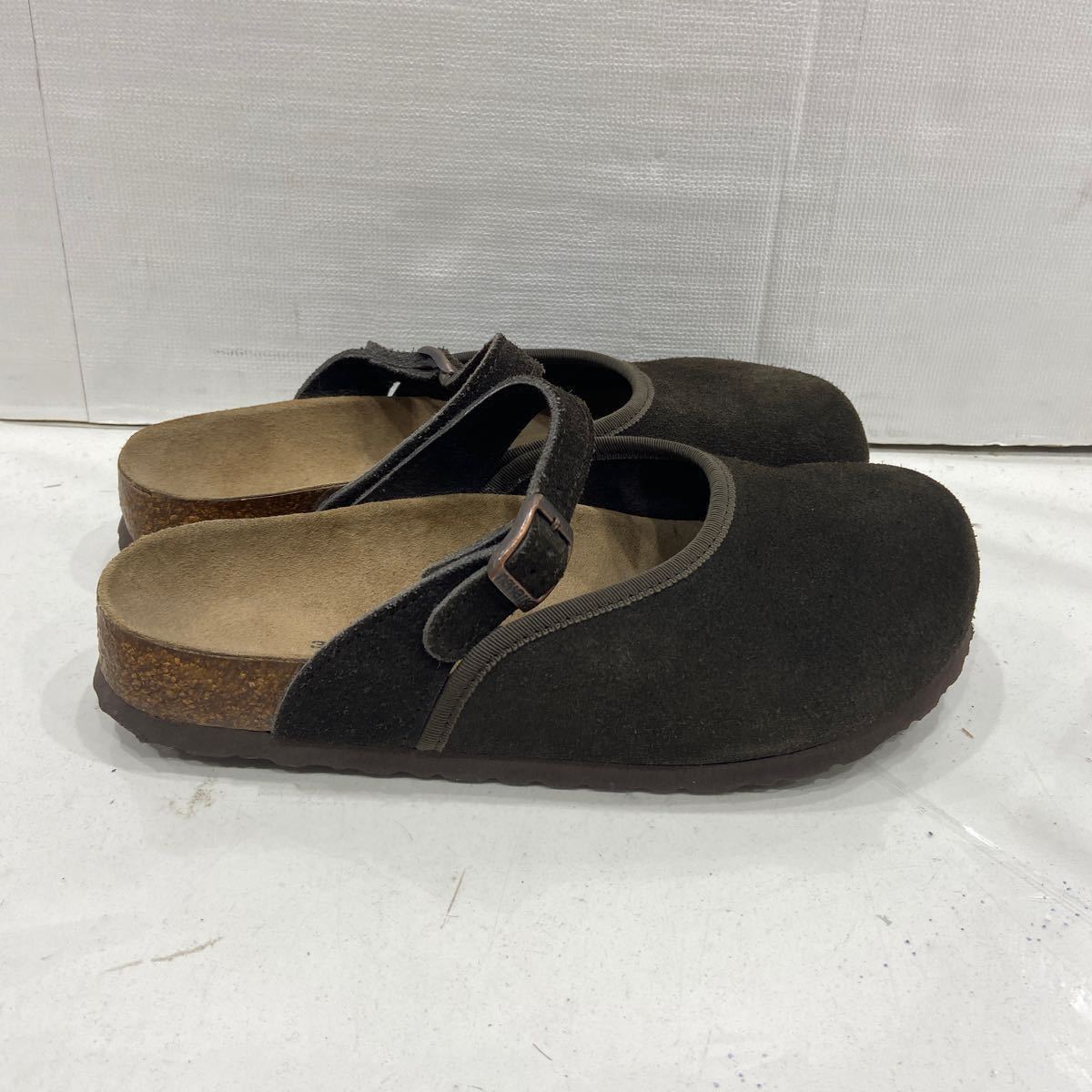 [BIRKENSTOCK Birkenstock ]newalk sandals 39 dark brown suede leather Boston new walk montana2401oki