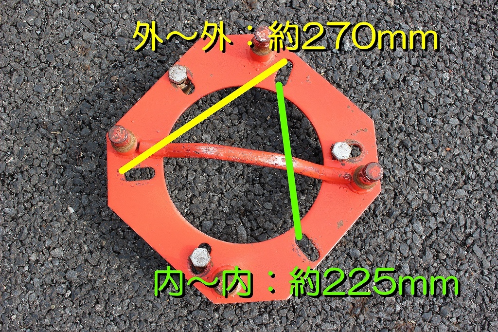 ■□茨城発 メーカ不明 中古 三角フロートラグかご車輪 型式不明 カゴ車輪□■_画像7